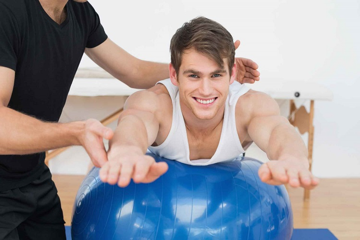vježbe na fitballu za prostatitis